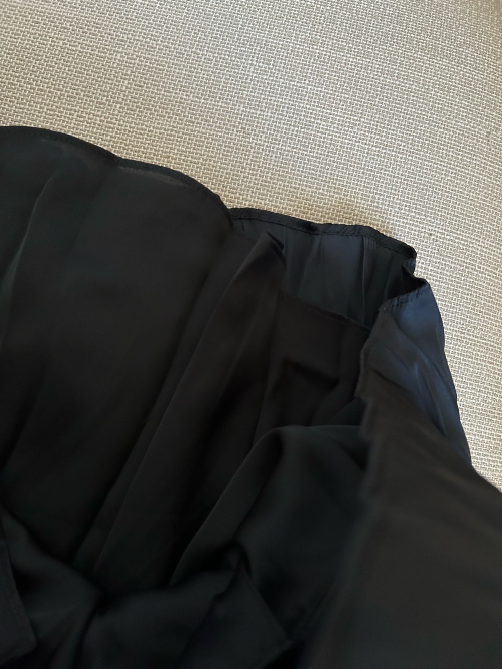 La Ligne Estelle Midi Dress Small Black Noir Classic Stretch - Picture 8 of 9